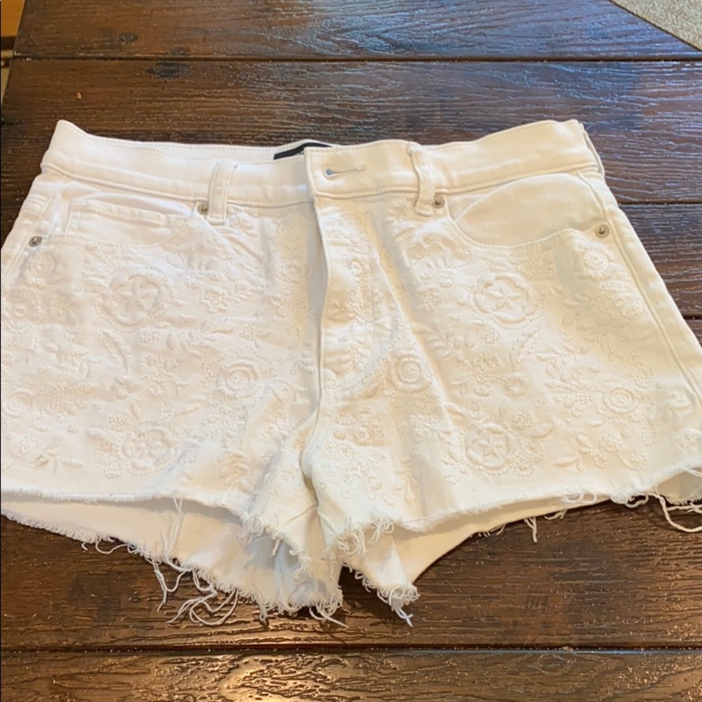 Express white shorts